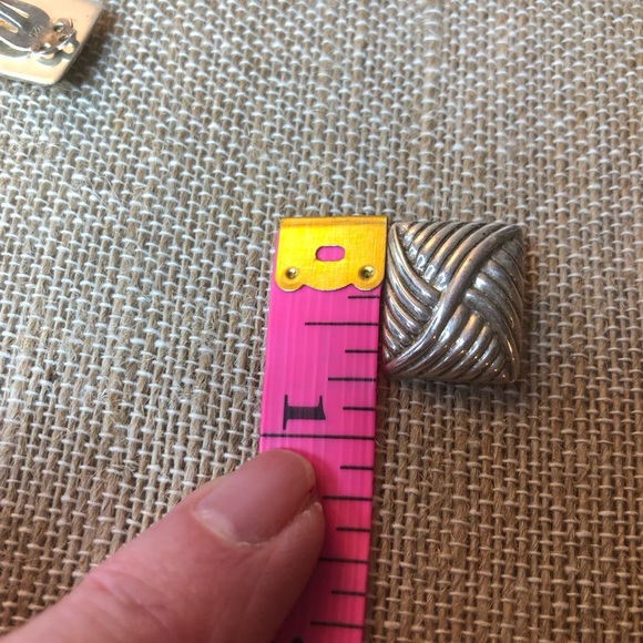 Sterling silver clip earrings - Picture 5 of 5